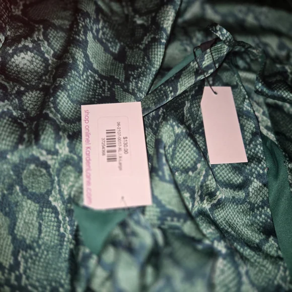Sugarlips Teal Snake Print Jumpsuit NWT‎ - Picture 3 of 6